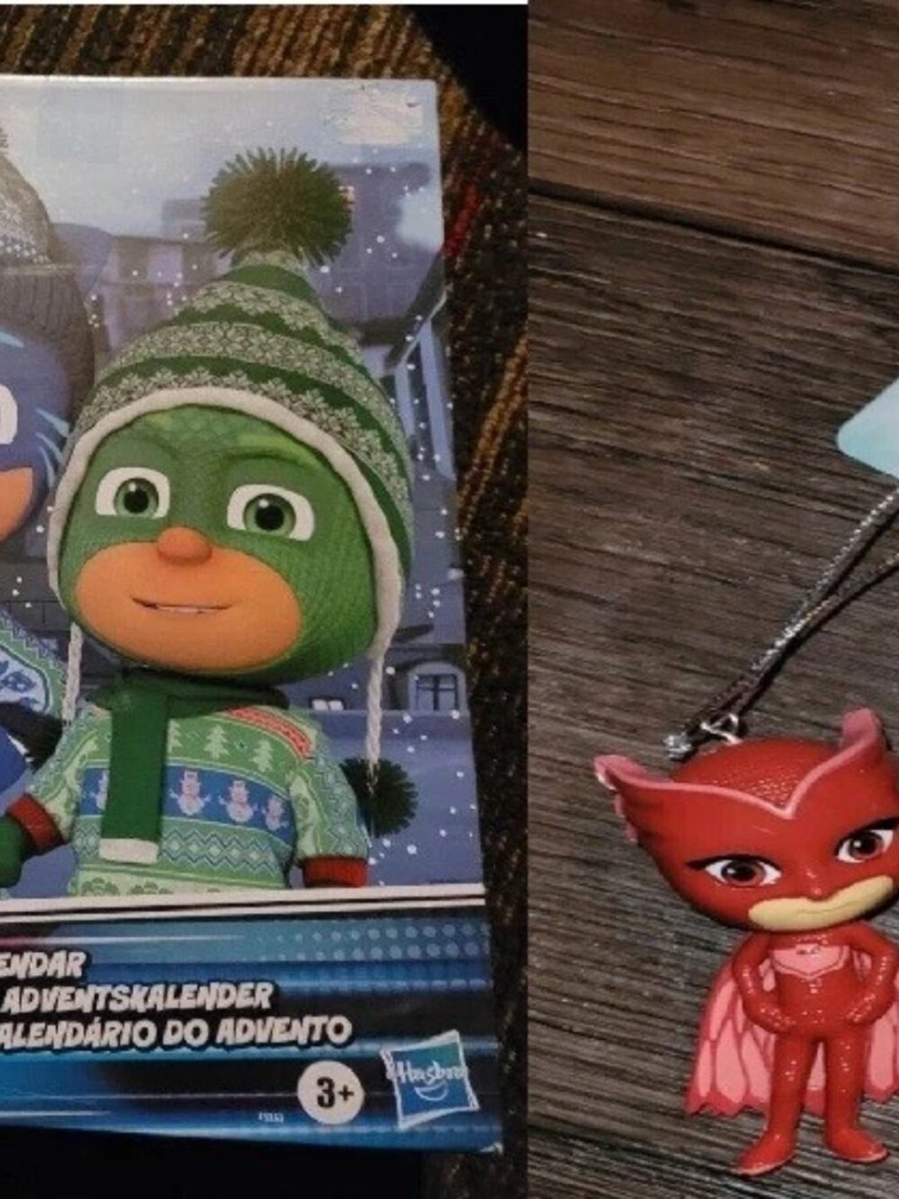 new PJ MASKS CHRISTMAS LOT hasbro ADVENT CALENDAR & OWLETTE & GEKKO ORNAMENTS